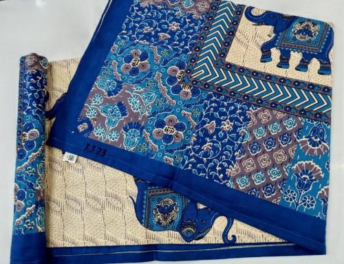 BEDSHEET JAIPUR PRINTED 50X90 1 PILLOW COVER